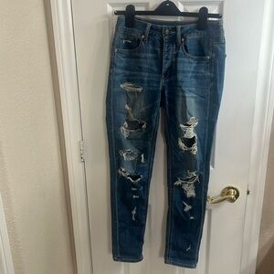 American Eagle Outfitters Tom girl Distressed Jeans size 2 regular